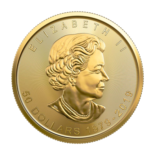 gold-coin-canadian-maple-leaf-40th-anniversary-1-ounce-obverse