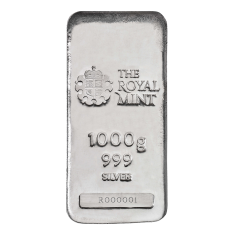1000 g - 1 kg - unsorted silver bar