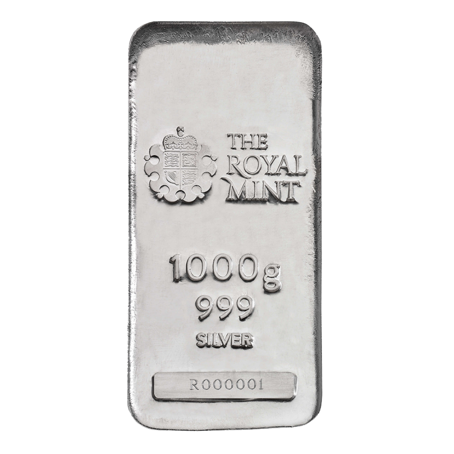 1000 g - 1 kg - unsorted silver bar