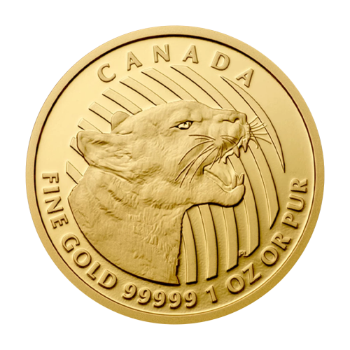 gold coin call of nature puma 1 ounce reverse