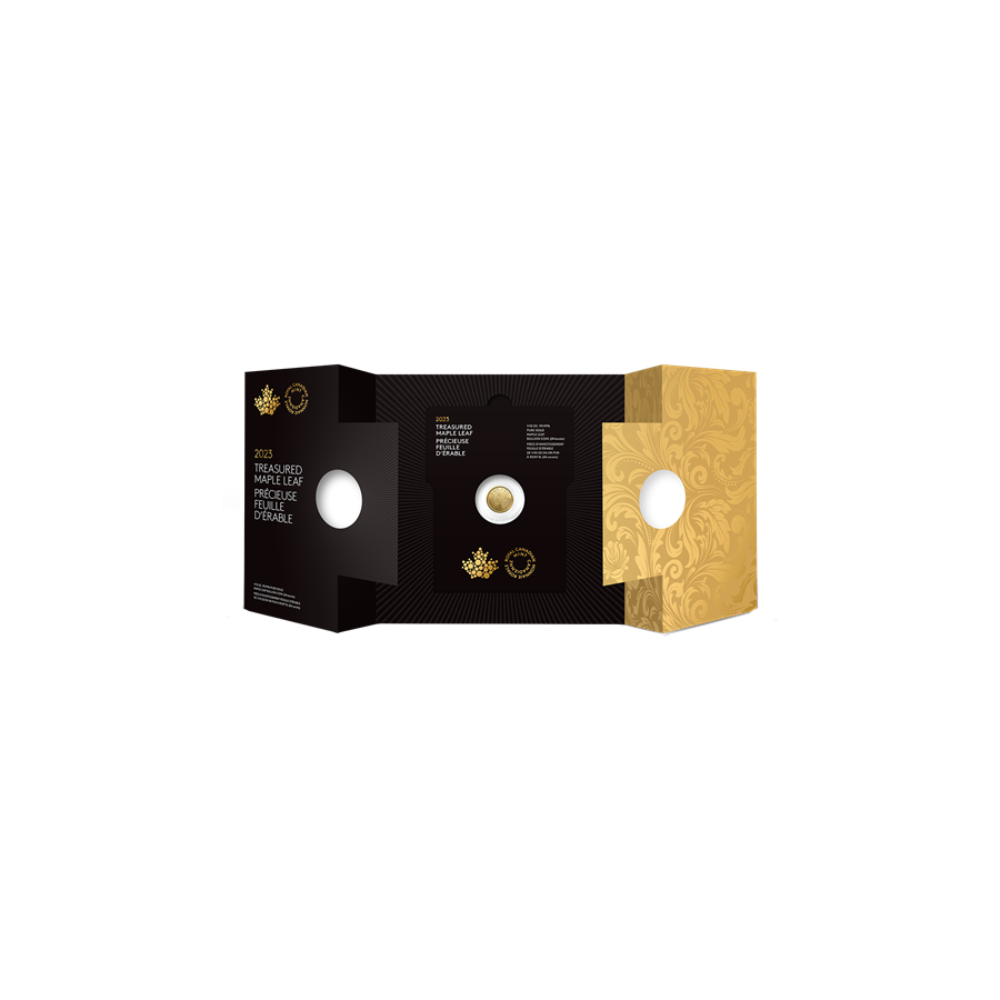 Gold Coin - Rare Canadian Maple Leaf - 1/10 Ounce - Pack of 5