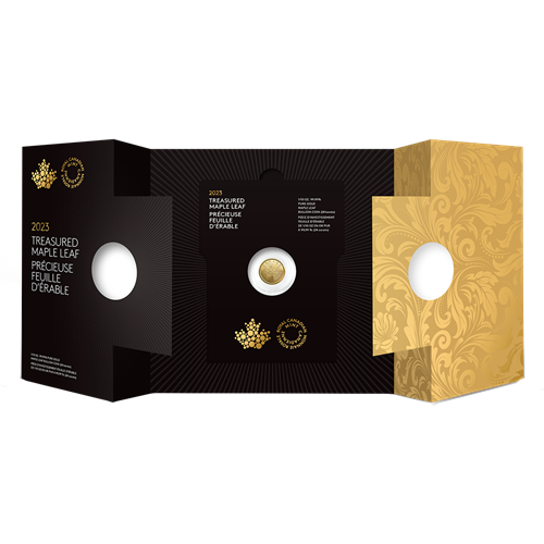 Gold Coin - Rare Canadian Maple Leaf - 1/10 Ounce - Pack of 5