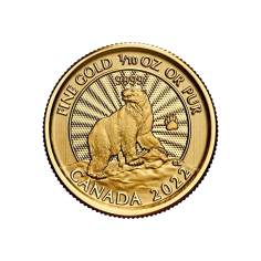 Gold Coin: Polar Bear, 1/10 Ounce, Reverse Side