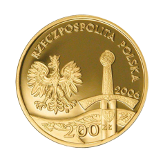 gold coin 200 PLN history of Polish horsemanship Piast horseman 2006 reverse 2