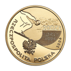 gold coin 200 PLN XX Winter Olympic Games Turin 2006 reverse 2