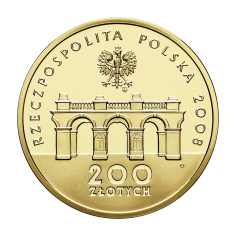 gold coin 200 zloty 90th anniversary of regaining independence 2008 reverse 2