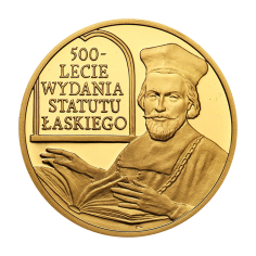 100-zloty-gold-coin-500th-anniversary-of-the-Issuance-of-the-Statute-of-Lask-reverse