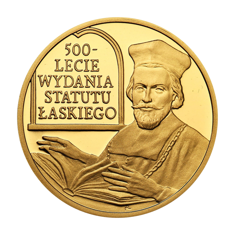 100-zloty-gold-coin-500th-anniversary-of-the-Issuance-of-the-Statute-of-Lask-reverse