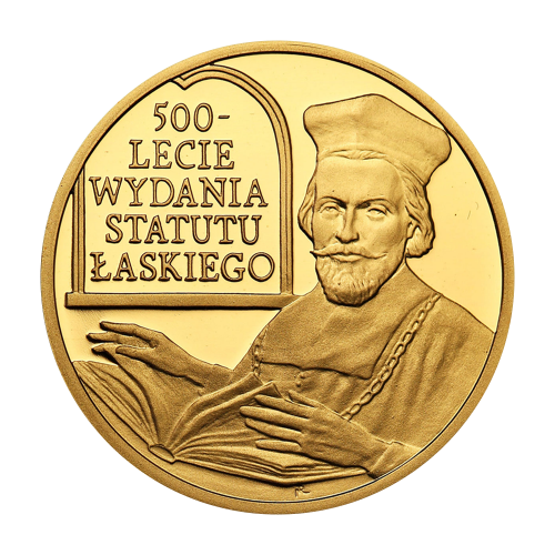 100-zloty-gold-coin-500th-anniversary-of-the-Issuance-of-the-Statute-of-Lask-reverse