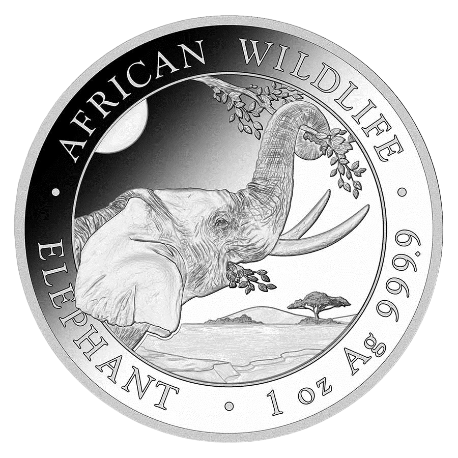 silver-coin-elephant-Somali-1-ounce-reverse