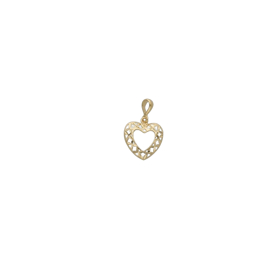 gold heart pendant