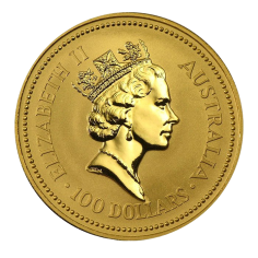 gold coin nugget from Perth 1 ounce reverse 2