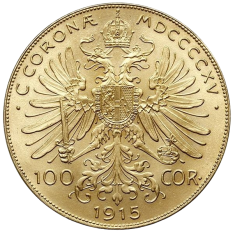 gold coin 100 koruna 1 2