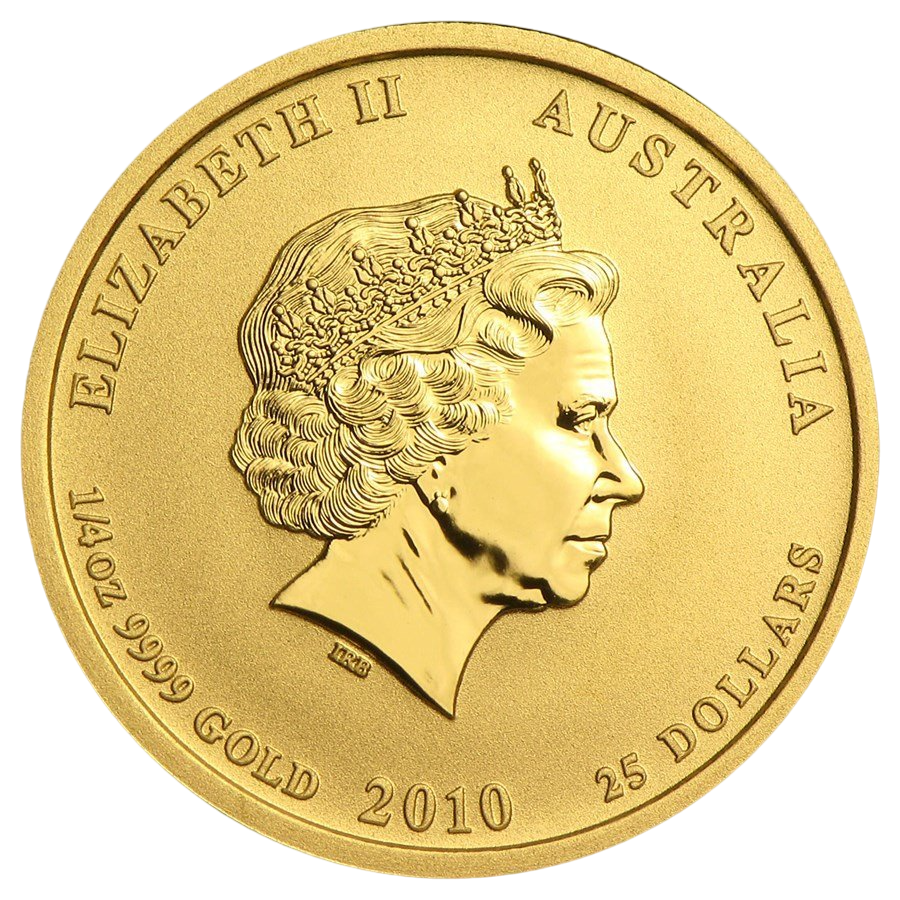 2010 Year of the Tiger Gold Coin, 14 ounces, obverse