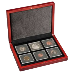 volterra wooden case for 6 coins