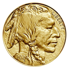 gold coin American bison 1 ounce current year obverse 2