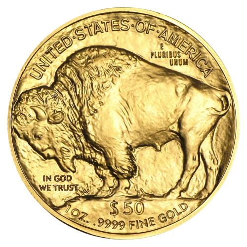 gold coin American bison 1 ounce current year obverse