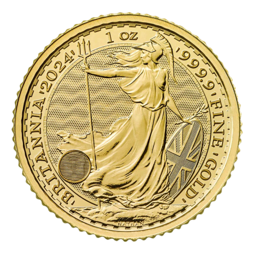 gold coin Britain 1 ounce current year reverse