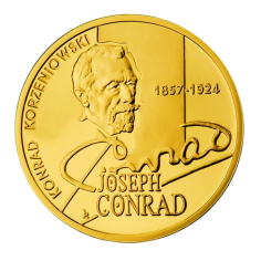 gold coin 200 PLN Joseph Conrad 1857-1924 2007 reverse