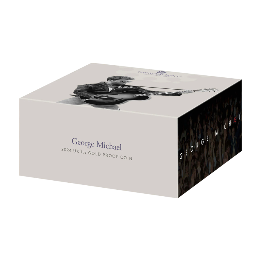 George Michael "Legend of Music" Gold Coin, 1 Ounce, Proof, Pack of 2