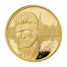 George Michael "Legend of Music" Gold Coin, 1 Ounce, Proof, Reverse