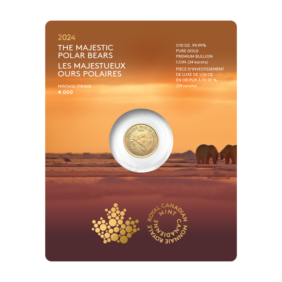 gold coin polar bear 2024 110 ounces packaging (2)