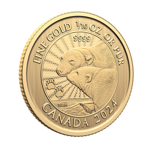 Gold Coin - Polar Bear - 2024 - 110 Ounces - Reverse 2