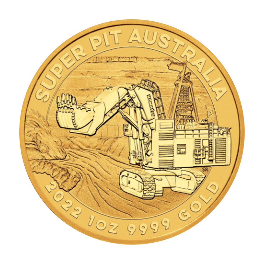 1-ounce Perth Super Pit gold coin (reverse)