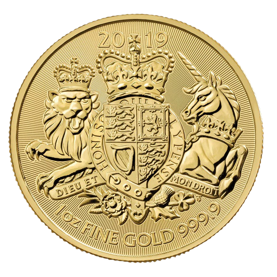 gold coin royal coats of arms 1 ounce gold reverse