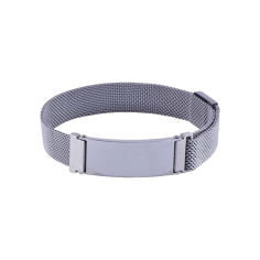 Gray steel bracelet - 24-hour shipping!