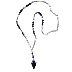 necklace-men's-steel-and-natural-stones