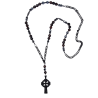 men's stainless steel necklace with cross