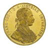 gold coins, gold coin, 4 Austrian ducats, quadruple, obverse