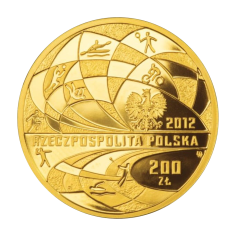 gold coin 200 PLN Polish Olympic team London 2012 reverse 2