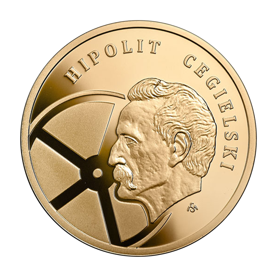 gold coin 200 PLN 200th anniversary of the birth of Hipolit Cegielski 2013 reverse