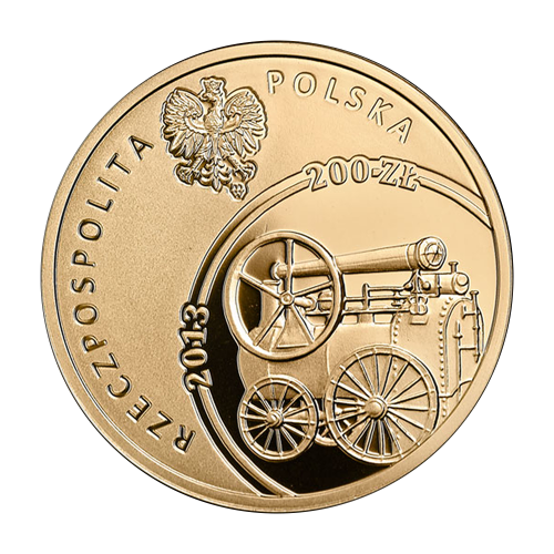 gold coin 200 PLN 200th anniversary of the birth of Hipolit Cegielski 2013 obverse