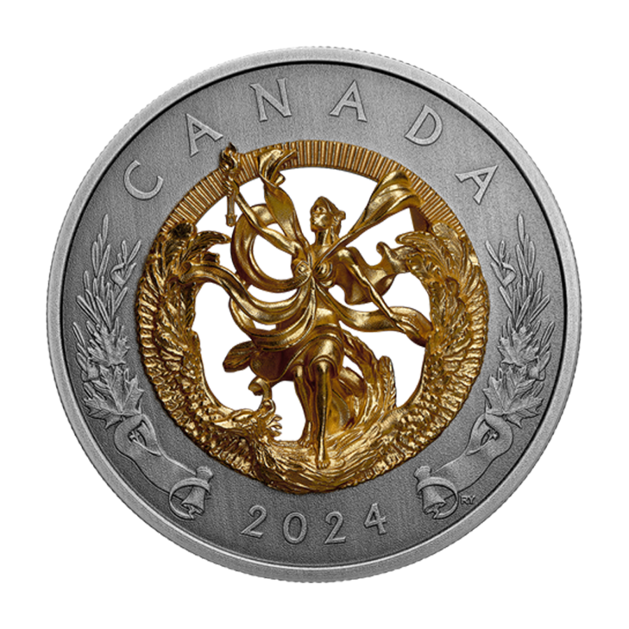 silver coin allegory of liberty 2024 reverse