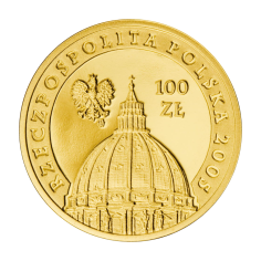 gold coin 100 zloty John Paul II 1920-2005 reverse 2