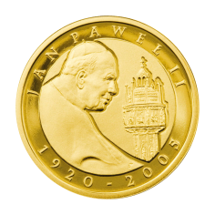 gold coin 100 zloty John Paul II 1920-2005 reverse