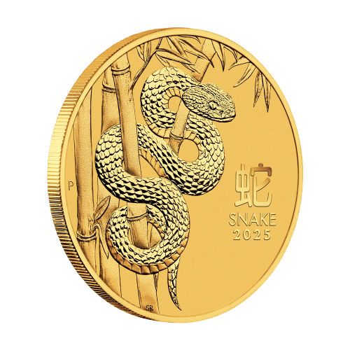 2025 Year of the Snake 14-ounce Gold Coin – Reverse 2