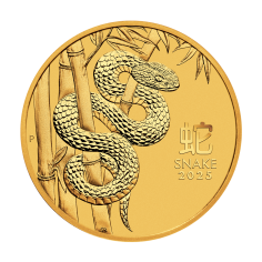 2025 Year of the Snake 14-Ounce Gold Coin – Reverse 1