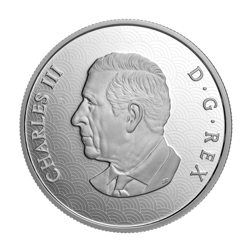 Canadian Silver Coin – Year of the Snake 2025 – 1 Ounce – Proof – Obverse