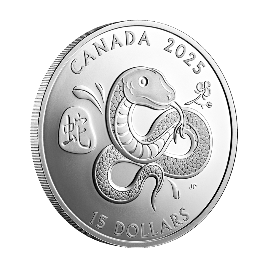 2025 Canadian Year of the Snake 1-Ounce Proof Silver Coin (1)