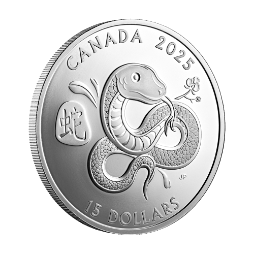 2025 Canadian Year of the Snake 1-Ounce Proof Silver Coin (1)