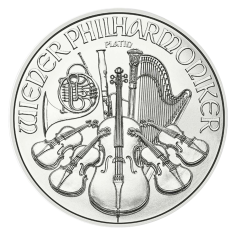 platinum coin Vienna Philharmonic 1 ounce obverse