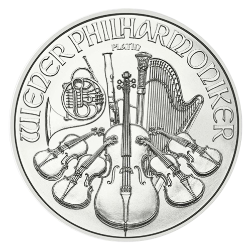 platinum coin Vienna Philharmonic 1 ounce obverse