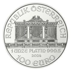 platinum coin Vienna Philharmonic 1 ounce obverse 2