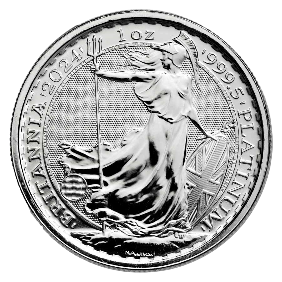 platinum coin Great Britain 1 ounce reverse
