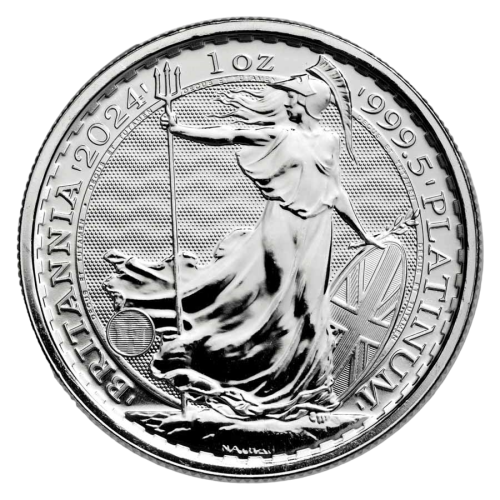 platinum coin Great Britain 1 ounce reverse