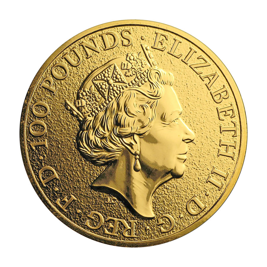Gold Coin: The Queen's Beasts – Griffin, 1 Ounce, Obverse